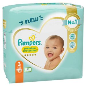 PAMPERS PREMIUM PROTECTION 96 PC. N°1 (3-5KG)