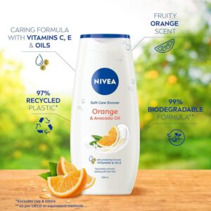 NIVEA SHOWER GEL 750ML CARE & ORANGE