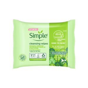 SIMPLE CLEANSING FACIAL WIPES 25 PCS GREEN